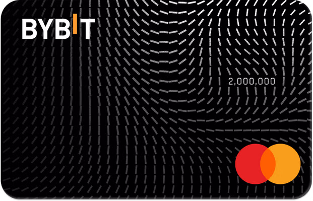 Bybit Card 200 万用户纪念卡面